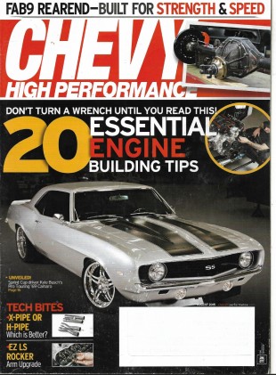 CHEVY HIGH PERFORMANCE 2015 AUG - BUSCH'S '69 CAMARO, LS ROCKER ARM UPGR, TIPS